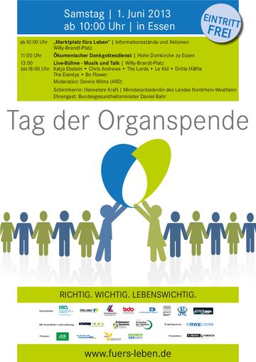 Tag der Organspende am 01.06.2013 in Essen